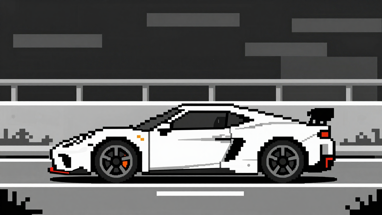 pixel art sportscar